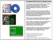 Animated Skill Drills For Rugby Union Coaching CD (Part No. TACD-0001)